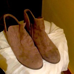Ankle suede womens boots